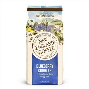 lot 4284 image: New England Coffee Blueberry Cobbler Blend Medium Roast Ground Coffee  11 oz