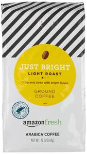 lot 4299 image: Amazon Fresh, Just Bright Ground Coffee, Light Roast, 12 Oz