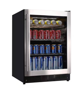 lot 1 image: Vissani 50 Bottle, 154 Can, Wine and Beverage Cooler with Stainless Steel Door - Retail $559
