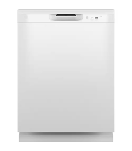 lot 14 image: GE 24 in. Built-In Tall Tub Front Control White Dishwasher with 60 dBA, ENERGY STAR - Retail $552