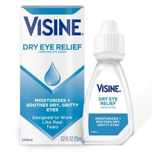 lot 149 image: Visine Dry Eye Relief Lubricating Eye Drops - 0.5 fl oz - Retail $11