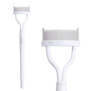 lot 169 image: Eyelash Comb MSQ Eyelash Separator Mascara Applicator Eyelash Definer With Comb Cover Arc Designed Cosmetic Brushes Tool White (1PCS) - Retail $5