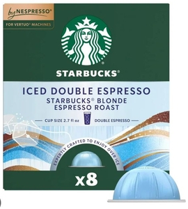 lot 1353 image: Starbucks by Nespresso Iced Double Espresso Pods 8 Count