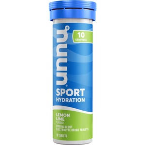lot 1358 image: Nuun Sport Electrolyte Tablets for Proactive Hydration  Lemon Lime  8 - 10 Count Tubes