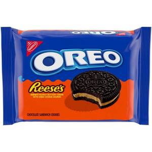 Oreo Reese's Peanut Buttery Creme Chocolate Sandwich Cookies - 12.35oz