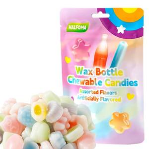 lot 1443 image: Wax Bottle Chewing Candy, Mixed with Various Fruit Flavors,64 Candies,120g