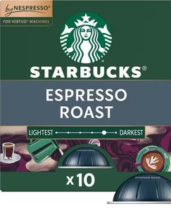 lot 1449 image: Starbucks by Nespresso Vertuo Line Pods Dark Roast Coffee Espresso Roast - 10ct