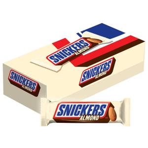 lot 1452 image: SNICKERS Candy Almond Milk Chocolate Bars Bulk Pack, 1.76 oz Bars (Pack of 24) (BB 09.2025)