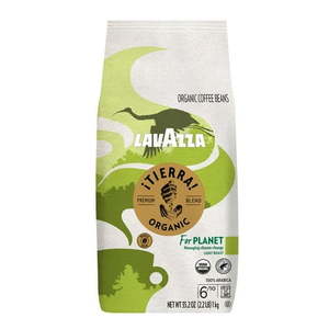 lot 1499 image: Lavazza Tierra Organic for Planet Whole Bean Coffee  Light Roast  100% Arabica  2.2 lb Bag (BB 05.30.27)