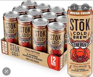 SToK Cold Brew Energy Coffee - Mocha Cream 12 Pack