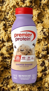 lot 1530 image: Pack of 4 Premier Protein Cookie Dough Shake 11.5oz