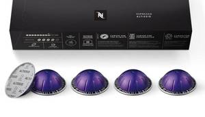 lot 1545 image: Nespresso Capsules Vertuo, Altissio, Medium Roast Espresso Coffee, 10 Count Espresso Pods, Brews 1.35oz.   THIS LOT IS NOT A 50 COUNT ITS 1 BOX OF 10 PODS.  REFUND WILL BE GIVEN IF WANTED