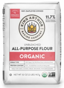 lot 1565 image: King Arthur Organic Unbleached All-Purpose Flour - 2 lbs