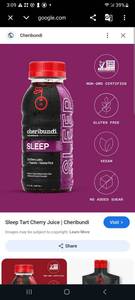 lot 1598 image: Pack of 4 Cheribundi Sleep Tart Cherry Juice 8 Oz Bottles