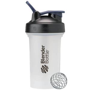lot 1647 image: BlenderBottle 20oz Classic V2 Plastic Water Bottle - White BPA-Free, Screw-On Lid, Portable Drinkware