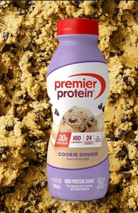 lot 1650 image: Pack of 4 Premier Protein Cookie Dough Shake 11oz