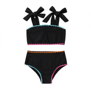 lot 1665 image: YOUNGER TREE Toddler Girls Two Pieces Swimsuit Color Block Stripe Swimwear Summer Beach Bathing Suit 5-6T