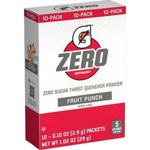 lot 1761 image: GATORADE ZERO POWDER 2PK FRUIT PUNCH