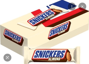 lot 1805 image: Snickers Almond Chocolate Candy Bars  1.76 Oz  24 Pieces