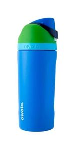 lot 1892 image: Owala 16oz Kids FreeSip Stainless Steel Water Bottle - Green Machine