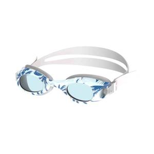lot 2025 image: Speedo Junior Glide Print Swim Goggles - WhiteBlue Palm Ages 6-14, Polycarbonate Material - Retail $17