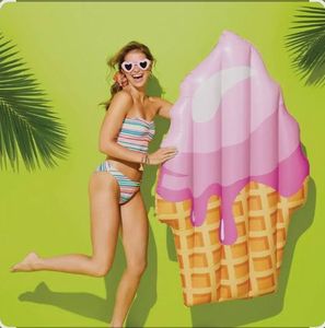 lot 2153 image: Sun Squad Giant Pink Ice Cream Cone Pool Float - Retail $25