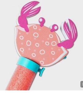 lot 2229 image: Coral Crab Character Water Squirter Pool Noodle
