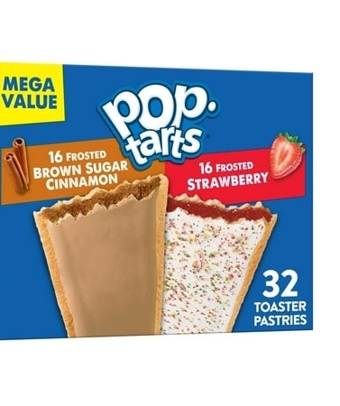 lot 4636 image: Pop-Tarts Variety Pack Toaster Pastries  Breakfast Foods  Shelf-Stable  54.1 oz (32 Count) - Retail $25