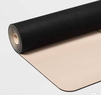 lot 4659 image: Black and Cream Exercise Motion Yoga Mat - Retail $24