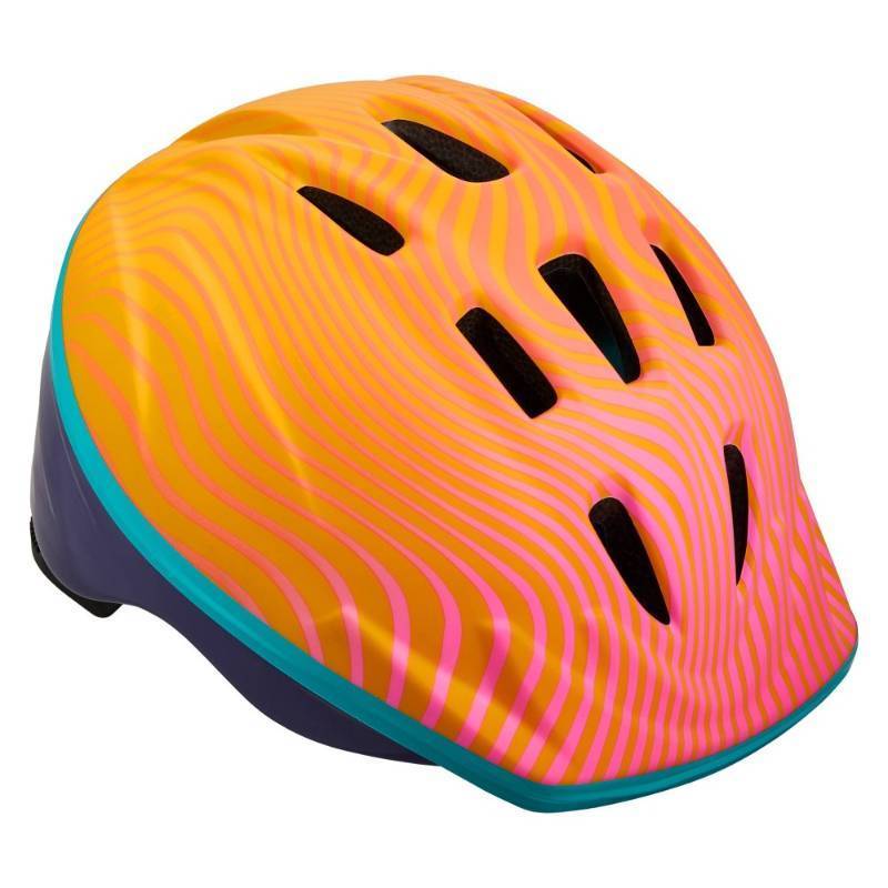lot 4702 image: Schwinn Classic Waves Toddler Helmet - OrangePink - Retail $25