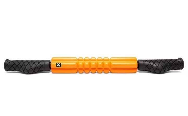 lot 4745 image: TriggerPoint GRID STK Hand Held Foam Roller Orange EVA Material, Whole Body Therapy - Retail $45