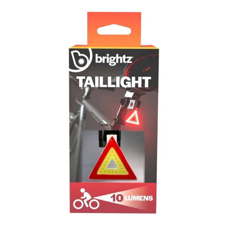 lot 4748 image: Brightz Triangle LED Tail Light ABS Bike Reflector, Seat Post Mount, 8-Hour Battery - Retail $27
