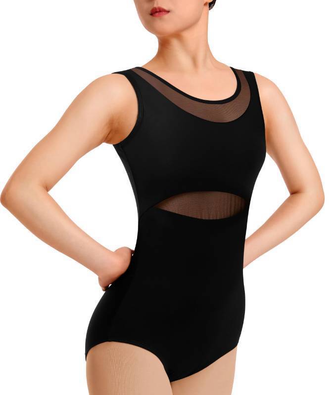 lot 4832 image: Sanmsoner Dance Leotard for Women Ballet Mesh Tank Gymnastics Dancewear,Chest Padded Lining(S) - Retail $17