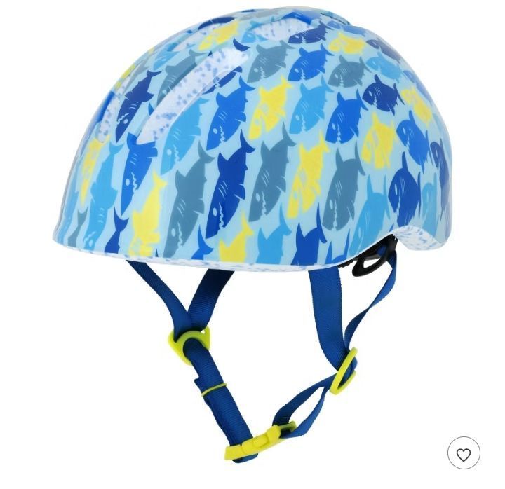 lot 4834 image: Raskullz Lil Sharkie Cycling Kids Boys Bike Helmet - Blue - Retail $25