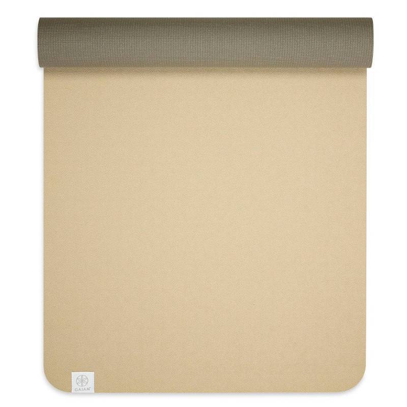 lot 4898 image: Gaiam Studio Select Precision Grip Yoga Mat - Mushroom - Retail $40