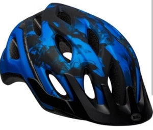lot 4174 image: Bell Frenzy Youth Bike Helmet - Blue Vapor - Retail $25