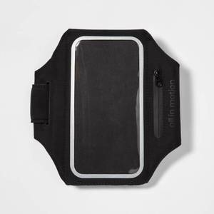 lot 4202 image: Phone Armband (fits up to 6.1 Phone) Black - All In Motion Adjustable Strap, Moisture-Wicking - Retail $13