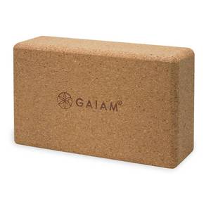 lot 4203 image: Gaiam Cork Yoga Brick - Retail $74
