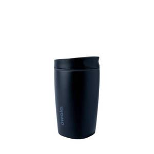 lot 4231 image: Owala 12oz SmoothSip Slider Stainless Steel Coffee Mug - Very Very Dark - Retail $25