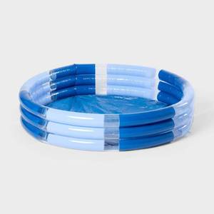 lot 4233 image: 3 Ring Pool - Sun Squad Blue Inflatable for Kids Age 3 and Up - Retail $15