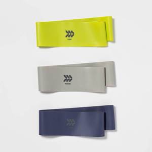 lot 4290 image: Loop Band Kit Blue - All In Motion Latex Resistance Bands for Legs & Arms - Retail $18