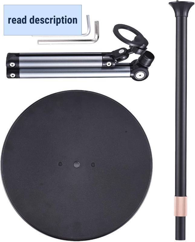 lot 431195 image: Sturdy Metal Magnetic Phone Stand, 360 Rotatable Phone Bracket, with Large Base Holder Replacement for and More, Constructed from Metal, Our Magnetic Mount is