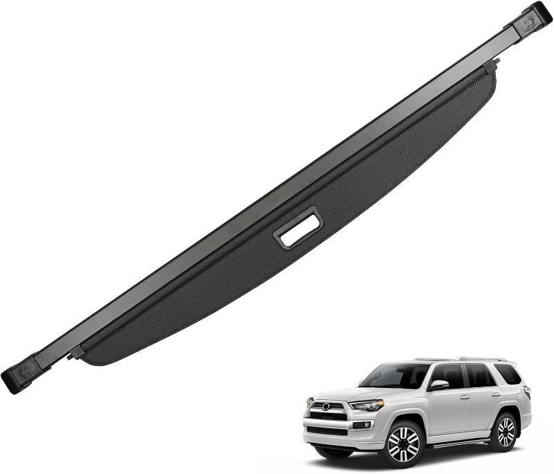 lot 121291 image: Cargo Cover for 4runner 2025 Accessories Black Retractable Rear Trunk Security Cover Shield Shade Privacy Screen Car Trunk Luggage Cargo Security Shade Shield