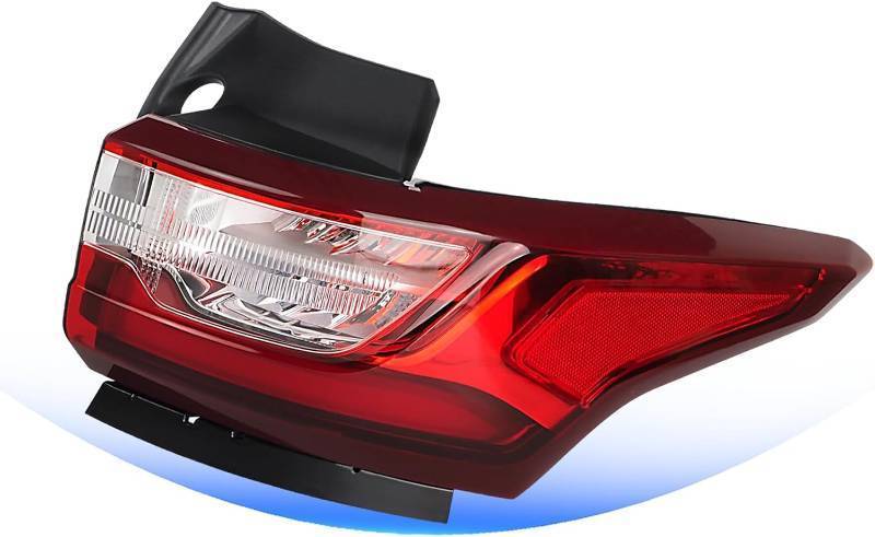 lot 121321 image: LED Tail Light Assembly Compatible with Chevy Traverse 2018 2019 2020 2021 Rear Brake Turn Signal Outer Taillight Replacement 85164968 84618032 GM2805130 (Right Passenger Side)