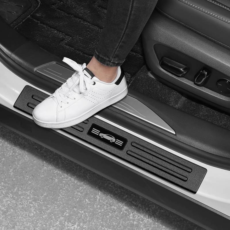 lot 321198 image: 4PCS Door Sill Protector Compatible with Lexus 2023 2024 2025 2026 RX RX350 RX350h RX500h F Sport Accessories Matte Black ABS Plastic Material Auto Door Entry Guards