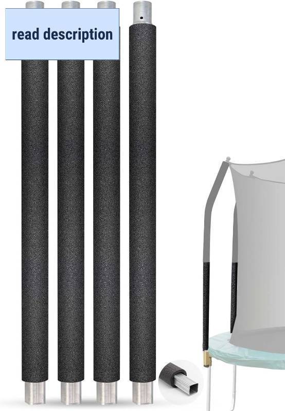 lot 111513 image: Trampoline Poles Replacement for Skywalker Or Jumpzylla,Galvanized Trampoline Enclosure Pole for Skywalker or Jumpzylla,Replace Parts#4201 4202 4135 OR for Jumpzylla 8ft 10ft&12ft 14ft