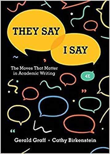 lot 111522 image: They Say  I Say The Moves That Matter in Academic Writing 4th Edition