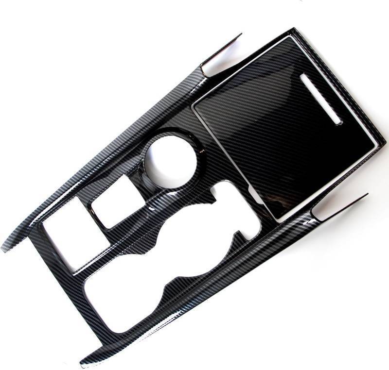 lot 311273 image: Center Console Gear Shift Panel Cover Trim Kit for Ford Explorer 2024 2023 2022 2021 2020 Carbon Fiber Pattern Interior Accessories