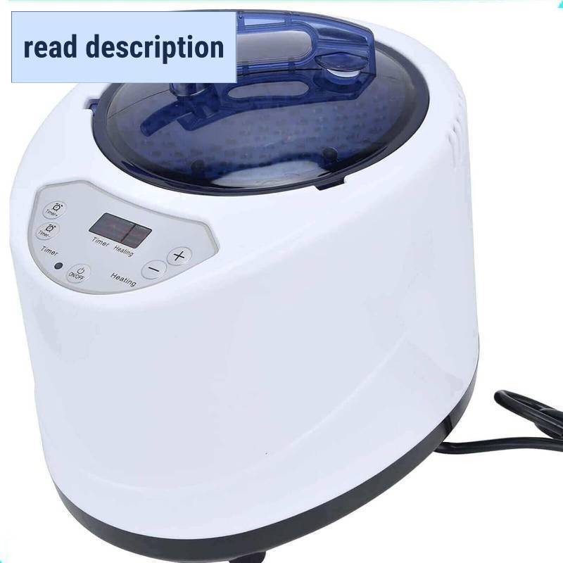 lot 142029 image: Portable Sauna Steamer Machine for Home Use,Personal Sauna Pod with Fast Heating,Adjustable Steam Settings,Quiet Operation,Ideal for Relaxation,Detox,Skin Care Gift,Fits Most Saunas Tents