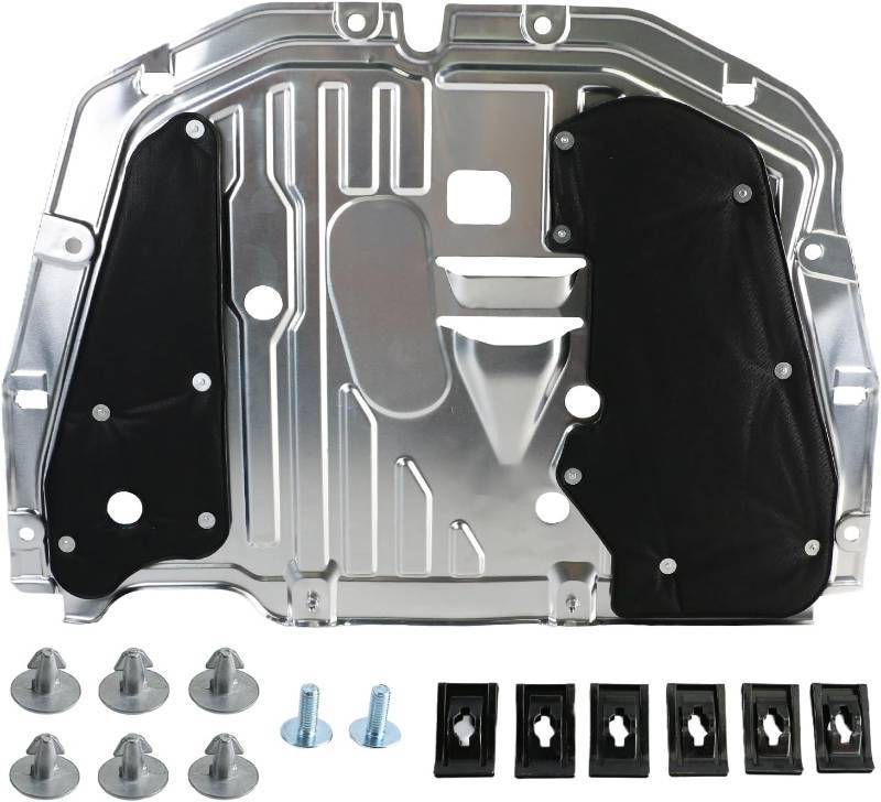 lot 241942 image: Engine Splash Shield fit for Honda Civic 2016 2017 2018 2019 2020 2021, Aluminum Alloy Front Engine Case Guard Under Car Shield Cover Replace OEM 74110-TBA-A00, 90674-TY2-A01